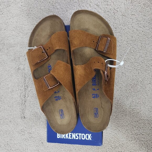 Birkenstock Arizona Bs 1009527 Brown Slippers Narrow Fit Men's Size US 10 - Picture 5 of 7